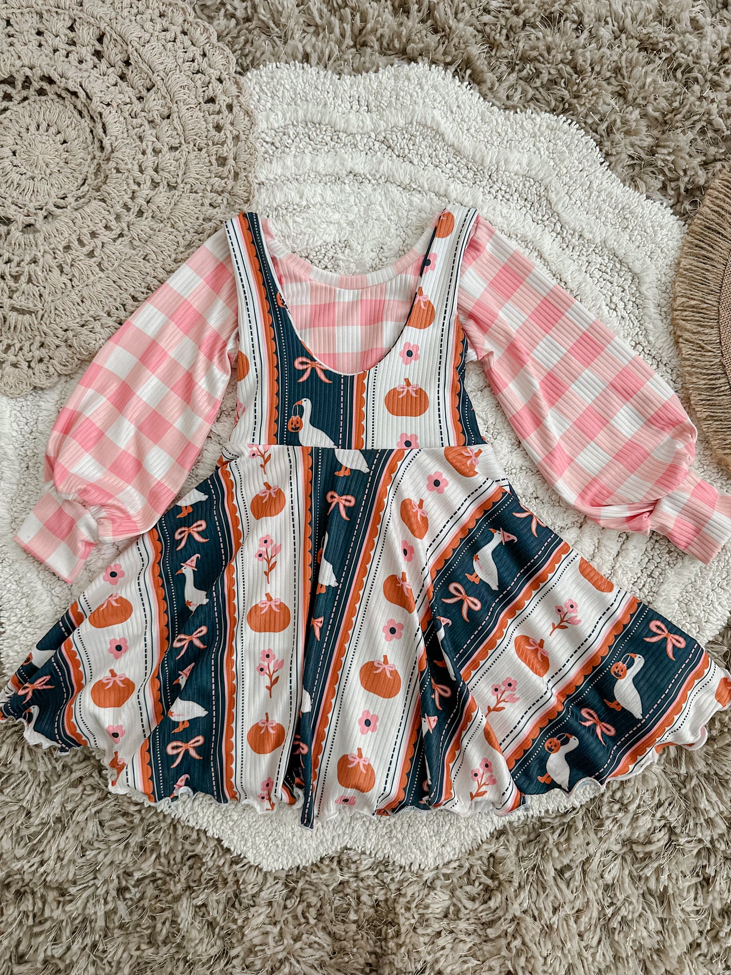 3T Pinafore & Brielle Bishop Sleeve Top