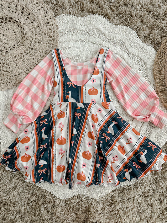 3T Pinafore & Brielle Bishop Sleeve Top