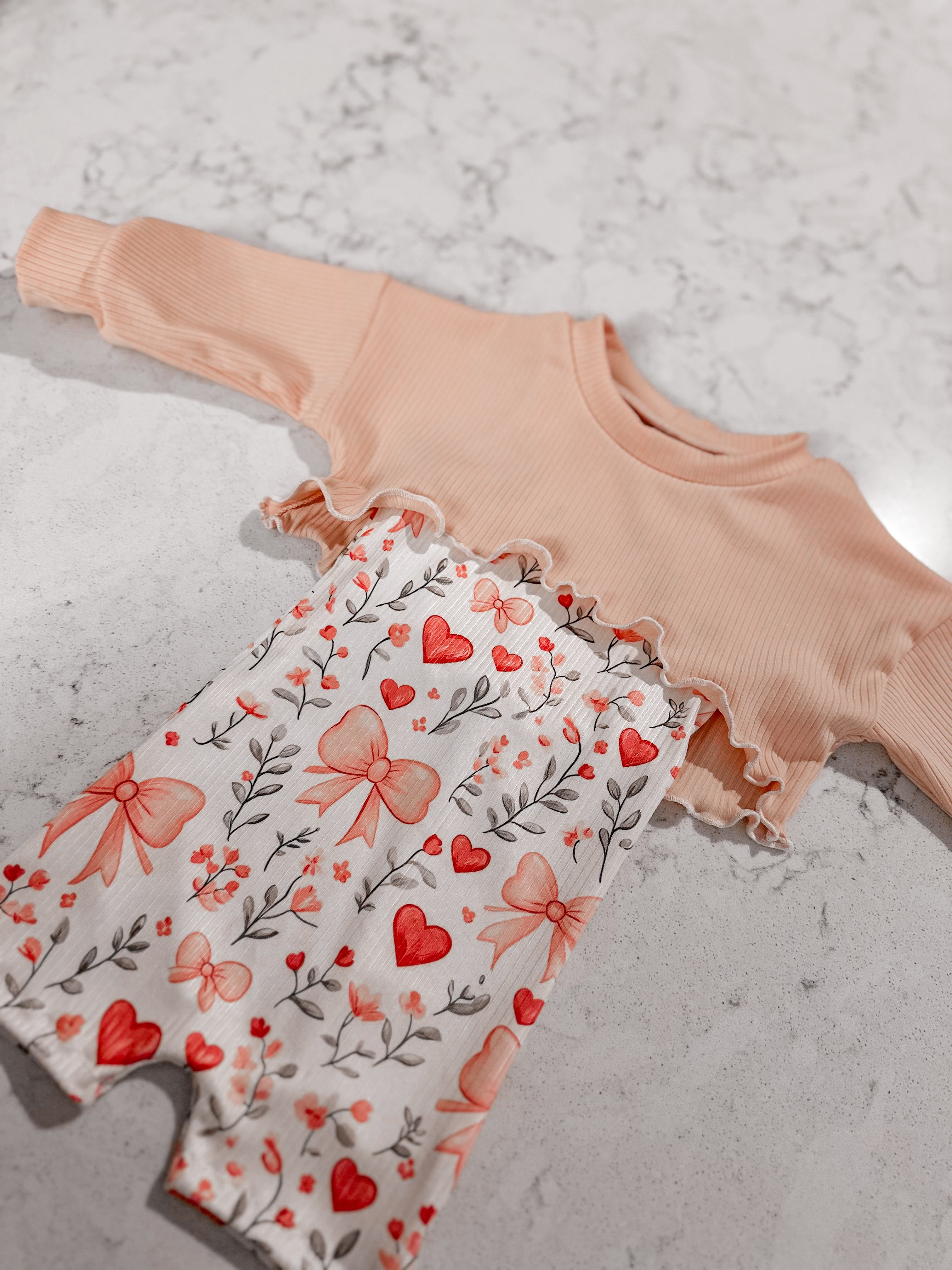 Honey Top and Ollie romper (Long sleeve)